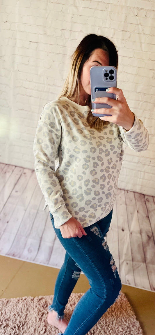 Snow Leopard sweater